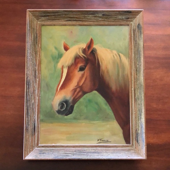 Vintage Oil Painting Horse Portrait - Picture 3 of 3